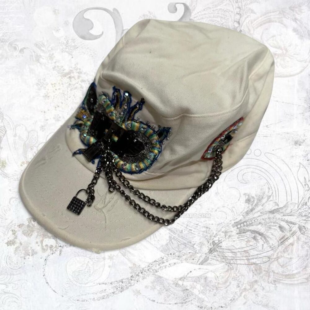 Unbranded Women's White and Cream Hat